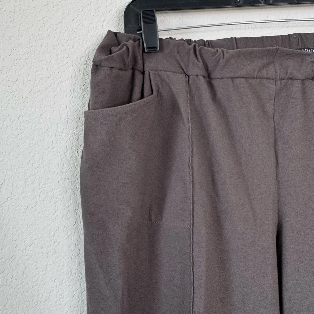 Eileen Fisher Pants Women’s 3X Rye Brown Washable Crepe Ankle Pull-On Minimalist